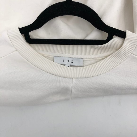 IRO White Classic Crew Neck Sweatshirt | Made in Portugal - Picture 3 of 6